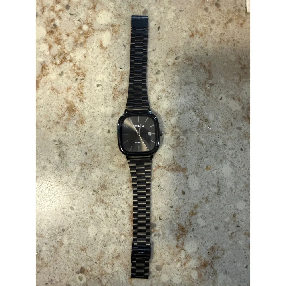 Casio Old Money Classic Quartz Watch Black Stainless Steel A168 3298 Boxed